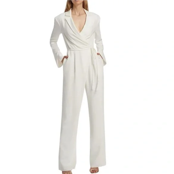 Cinq a Sept Elegant White Jumpsuit - Picture 6 of 8